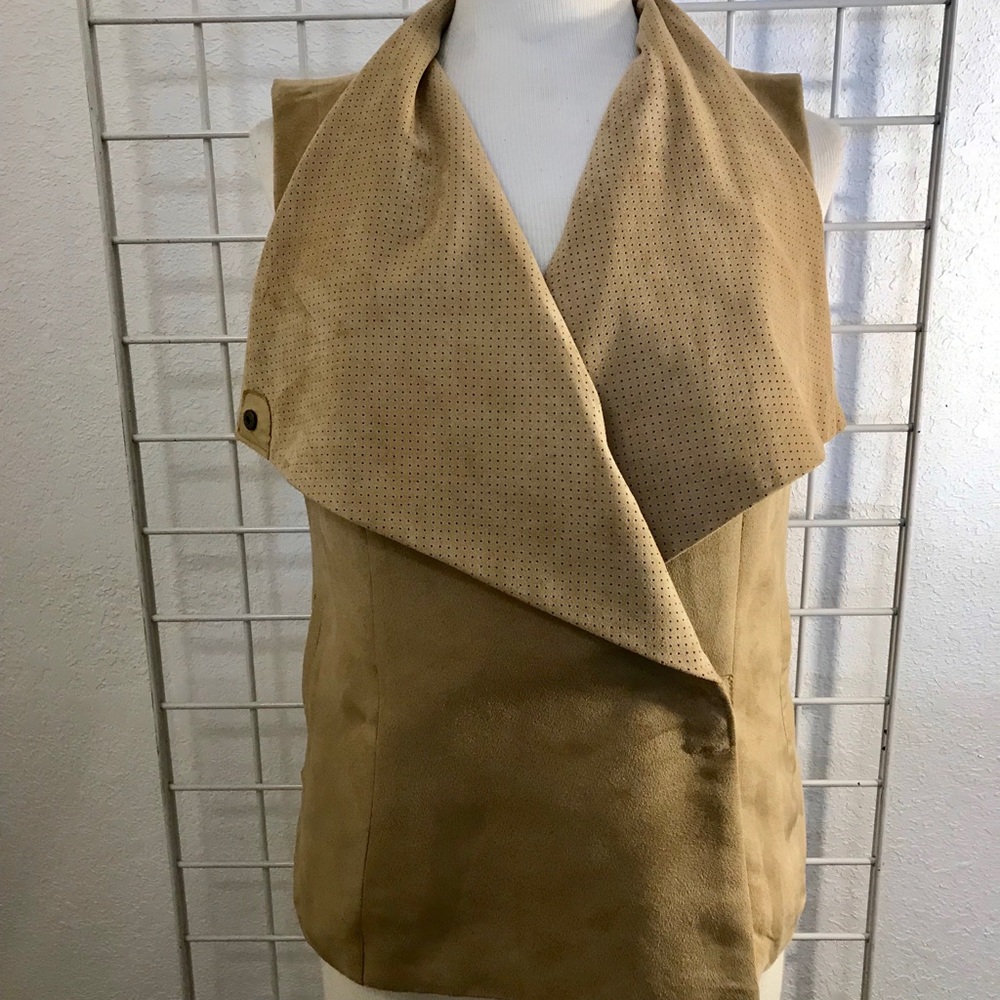 Kut camel color suede vest T3